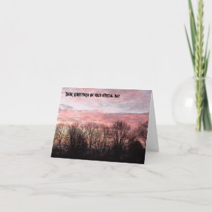 Dark forest birthday card