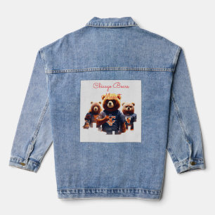 Dark Forest Chicago Bears Mascot – Evil Football  Denim Jacket