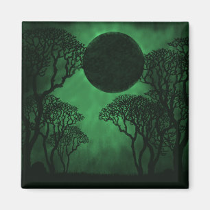 Dark Forest Eclipse Magnet, Green Magnet