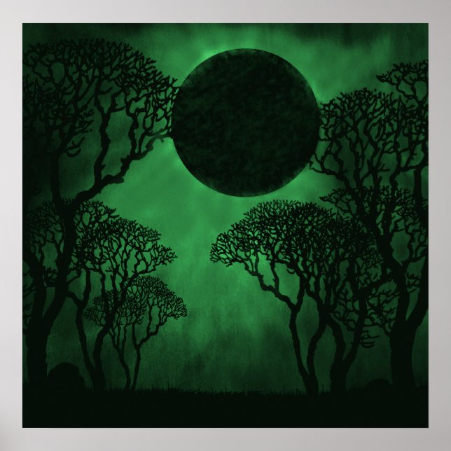 Dark Forest Eclipse Poster (Front)