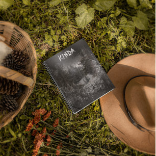 Dark Forest Forest Trees Snowy Notebook