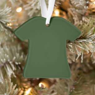 Dark Forest Green T-Shirt Acrylic Ornament