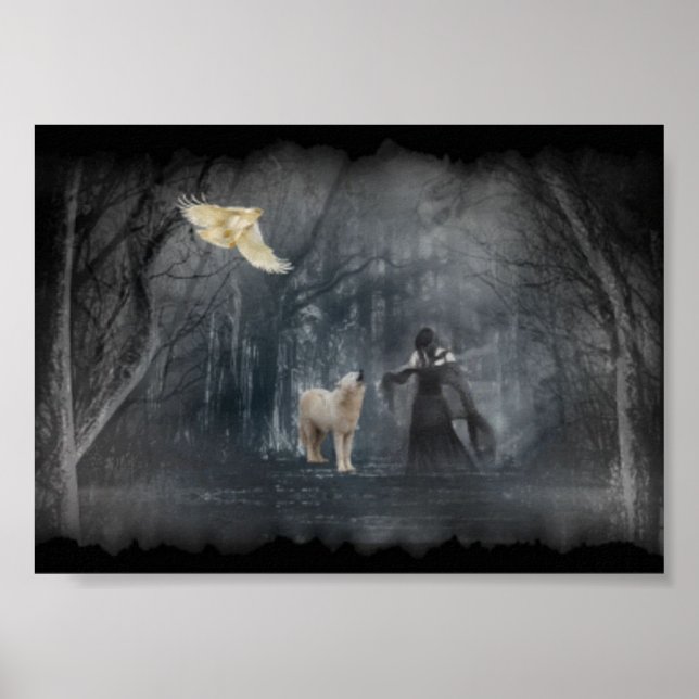 Dark Forest Path Poster (Front)