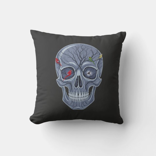 DARK FOREST SKULL CUSHION (Front)