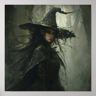 Dark Forest Witch Poster