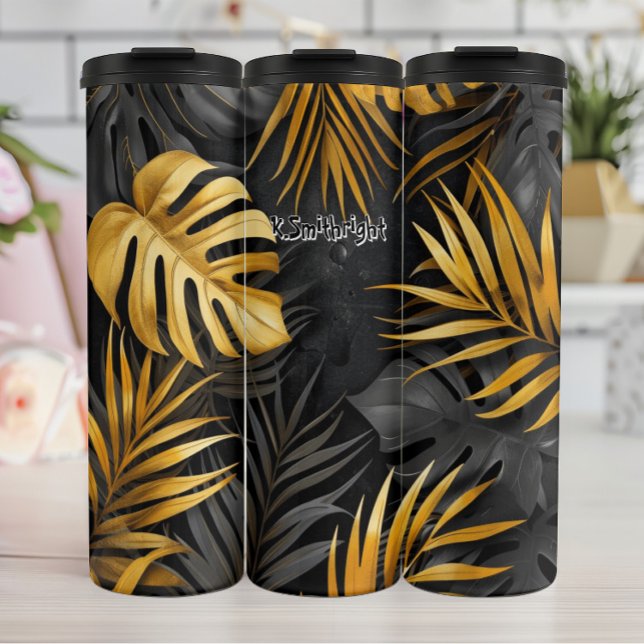 Dark Forest with Golden Highlights Thermal Tumbler (Creator Uploaded)