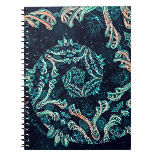 Dark fractal elegance notebook (Front)