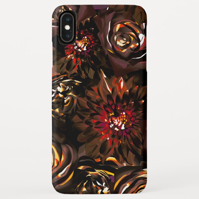 Dark Garden Autumn Glow Flowers Fall Case-Mate iPhone Case (Back)