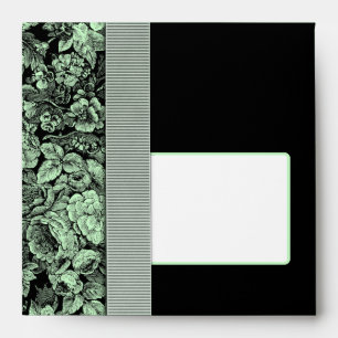 Dark Garden Square Greeting Card Envelope
