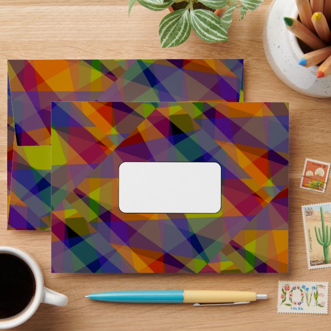 Dark Geometric - A7 Envelope (Desk)