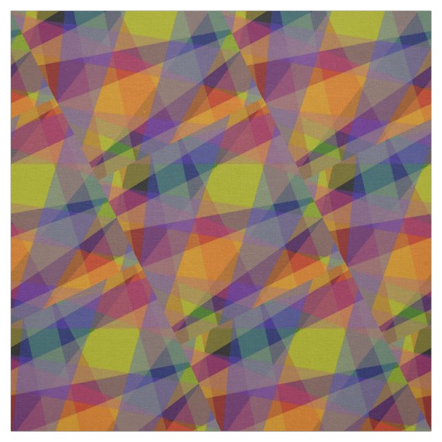 Dark Geometric - Combed Cotton Fabric (Swatch)