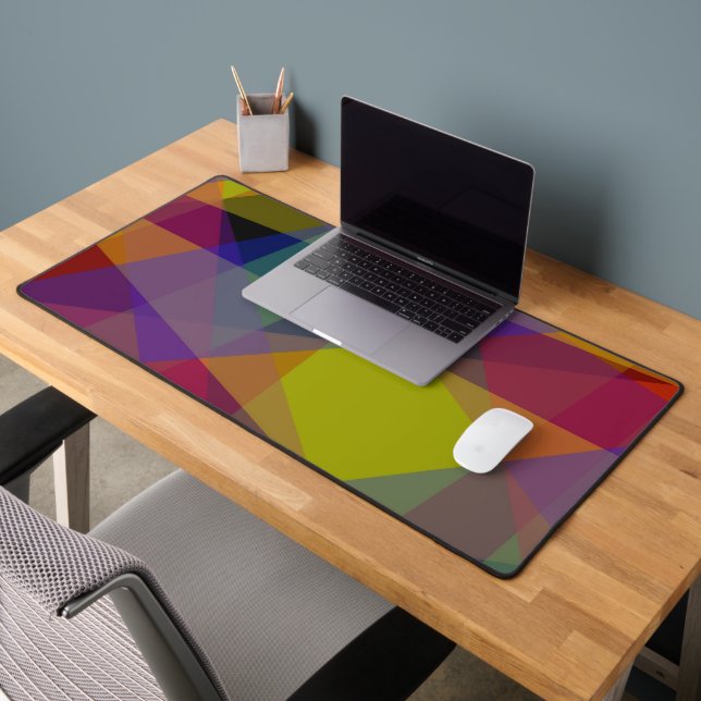 Dark Geometric - Desk Mat (Office 2)