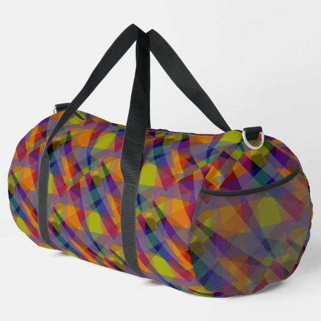 Dark Geometric - Duffel Bag (Right Corner)