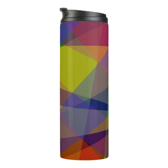 Dark Geometric - Thermal Tumbler (Rotated Right)