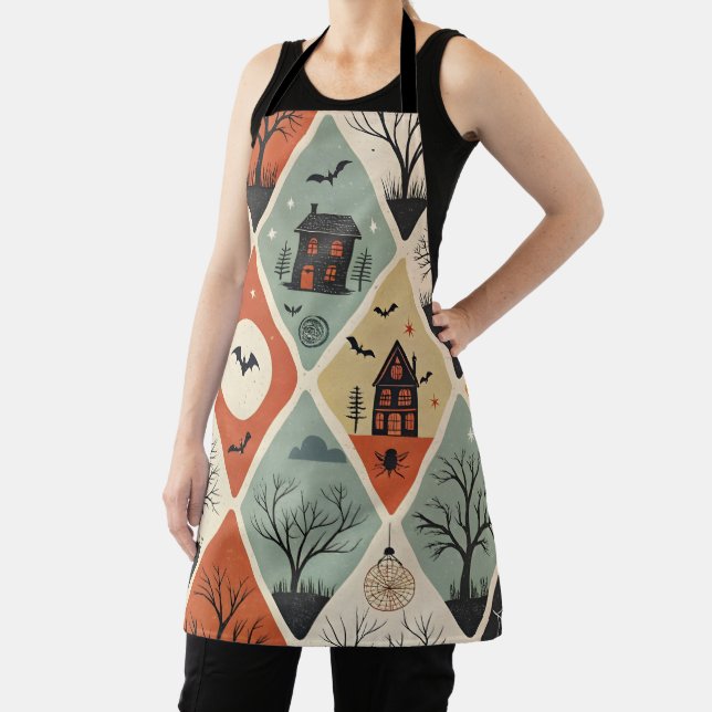 Dark ghost pattern apron (Insitu)