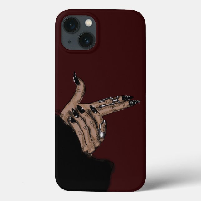 Dark Girl Hands Case-Mate iPhone Case (Back)