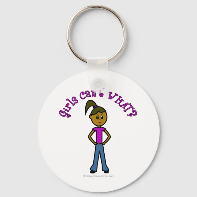 Dark Girls Can't WHAT? Logo Key Ring (Front)