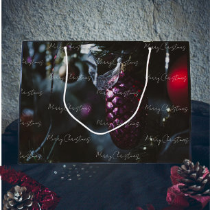 Dark glamour Christmas ornaments  Large Gift Bag