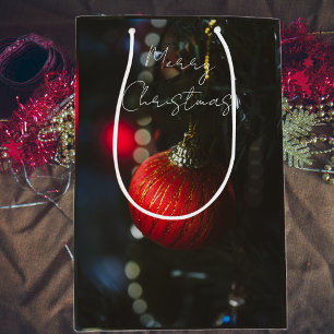 Dark glamour Christmas ornaments  Medium Gift Bag