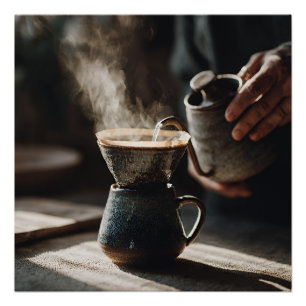 Dark Glaze Pour Over Ritual Poster
