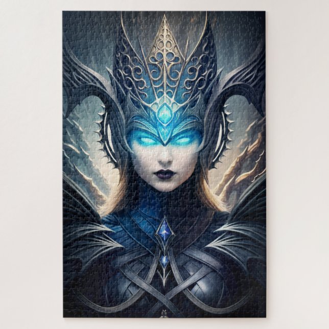 Dark Goddess of The Twilight, Patron of Heroes Jigsaw Puzzle (Vertical)