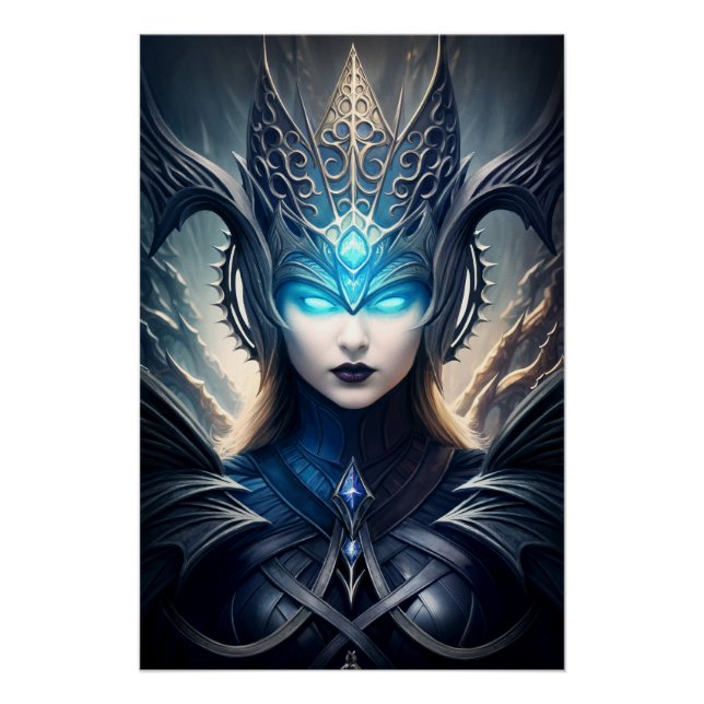 Dark Goddess of The Twilight, Patron of Heroes Poster (Front)