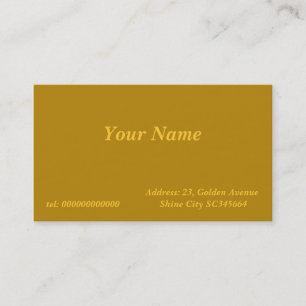 dark gold business card