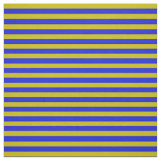 Dark gold, royal blue stipe, stripes fabric