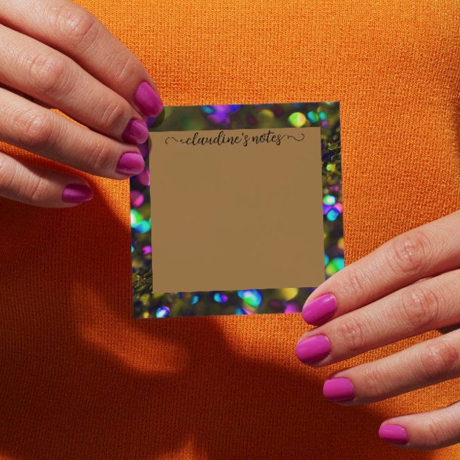 Dark Gold Sparkling Post-it Notes (Creator Uploaded)