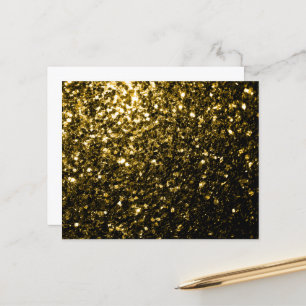 Dark gold yellow faux glitter sparkles paper