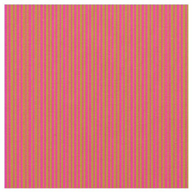 Dark Goldenrod & Deep Pink Lined/Striped Pattern Fabric (Close Up)