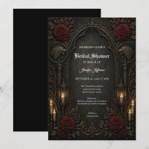 Dark GOT Gothic Bridal Shower invitation