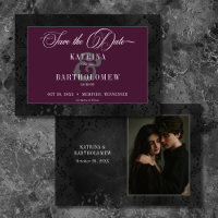 Dark Gothic Black Floral Satin Damask Wine Photo