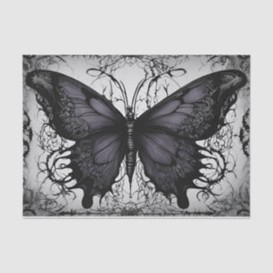 Dark Gothic Butterfly Decoupage Tissue Paper