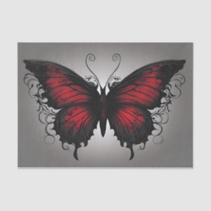 Dark Gothic Butterfly Decoupage Tissue Paper