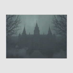 Dark Gothic Castle Decoupage Paper – Medieval Ston