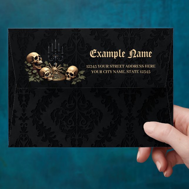 Dark Gothic Elegance. Stunning archway  Envelope (Hand)