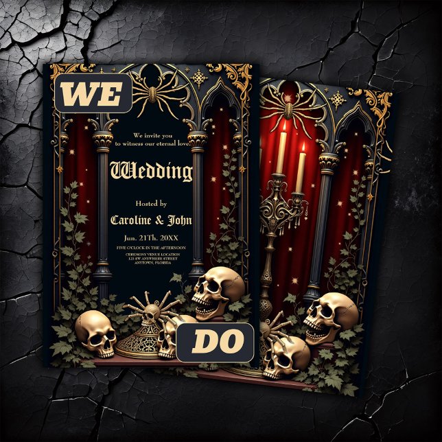 Dark Gothic Elegance. Stunning archway  Invitation (Creator Uploaded)