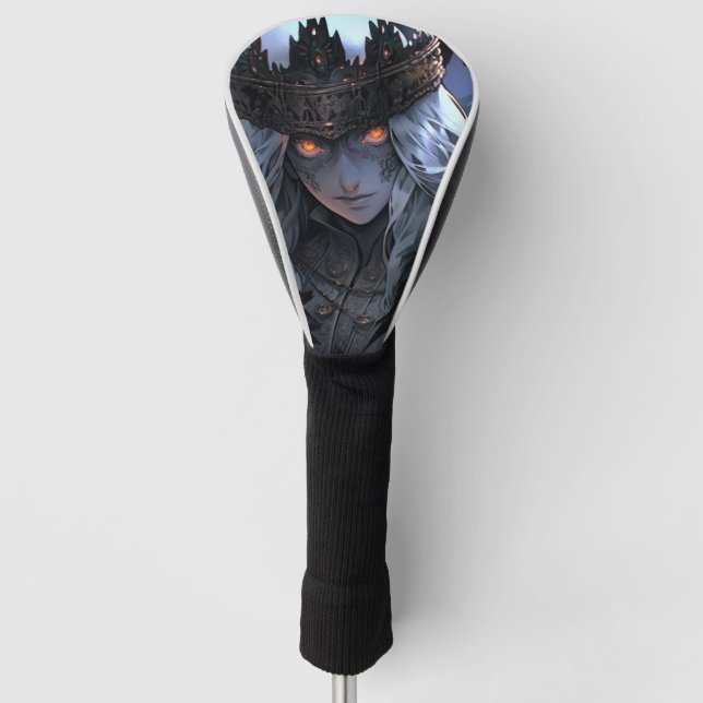 Dark Gothic Fantasy Anime Golf Head Cover (Front)