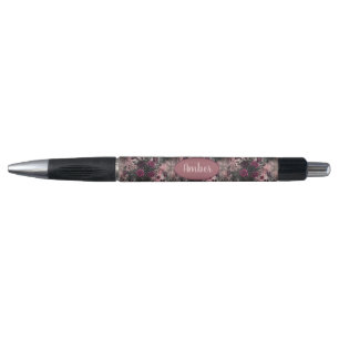 Dark Gothic Floral & Butterfly Pattern