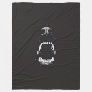 Dark Gothic Hell Hound Fantasy Art Fleece Blanket