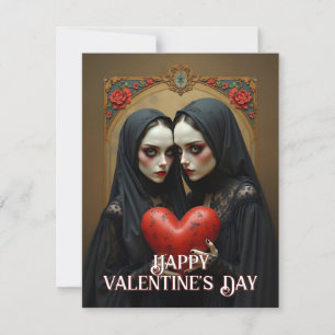 Dark Gothic Lovers with Crimson Heart