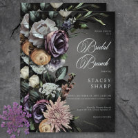 Dark Gothic Mysterious Muted Floral Blur Brunch