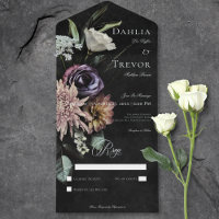 Dark Gothic Mysterious Muted Floral No Dinner