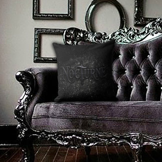 Dark Gothic Nocturne Cushion