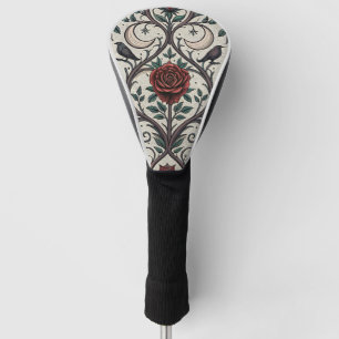 Dark Gothic Rose Pattern (1) Golf Head Cover