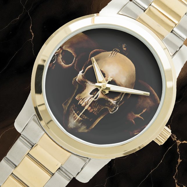 Dark Gothic Skulls Human Black Trio Creature Watch (Creator Uploaded)