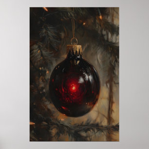Dark Gothic Soul Ornament Gothic Christmas Tree Poster