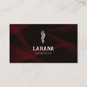 Dark Gothic Tattoo Artist Appointment Business Card