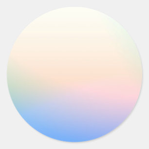 Dark Gradient Custom Trendy Classic Round Sticker